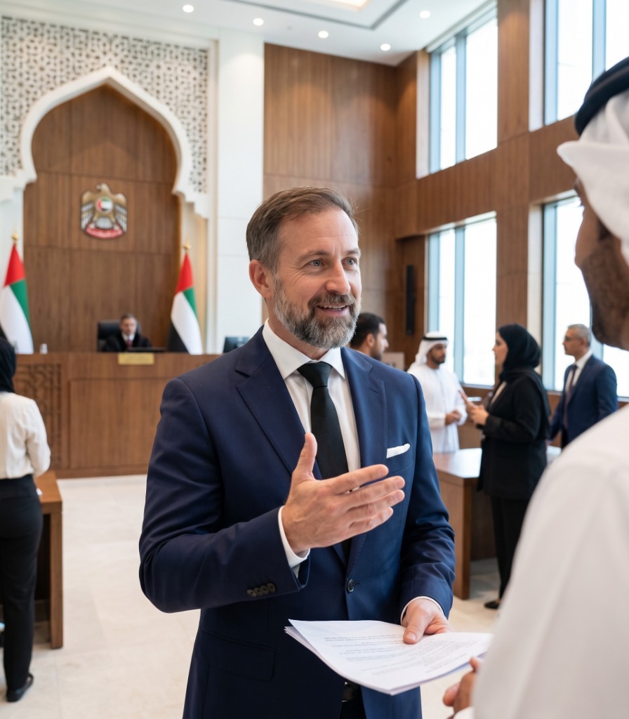 Dr. Shaun Gregory Morgan at UAE legal proceedings